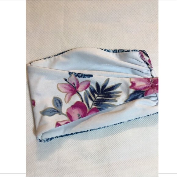 NEW Frankie's Bikinis 'India' Bandeau Top Floral-Stripe [SZ Medium‎ ] - Picture 6 of 11